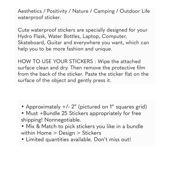 💜13/$13 +Bundle Sticker Sale | Travel Waterproof Sticker - Picture 2 of 5